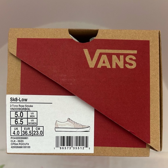 VANS Sk8-Low Suede 2-tone Rose Smoke - Picture 13 of 13